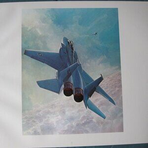 Keith Farris Aviation 9" x 11" Bookplate Print - F-15